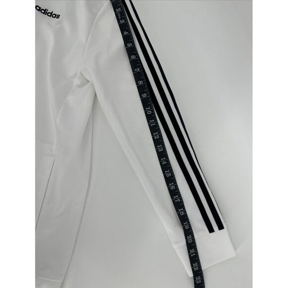 Adidas Jacket Boys Large (14-16) White Windbreaker Soft Athletic Running NWT - Picture 8 of 11